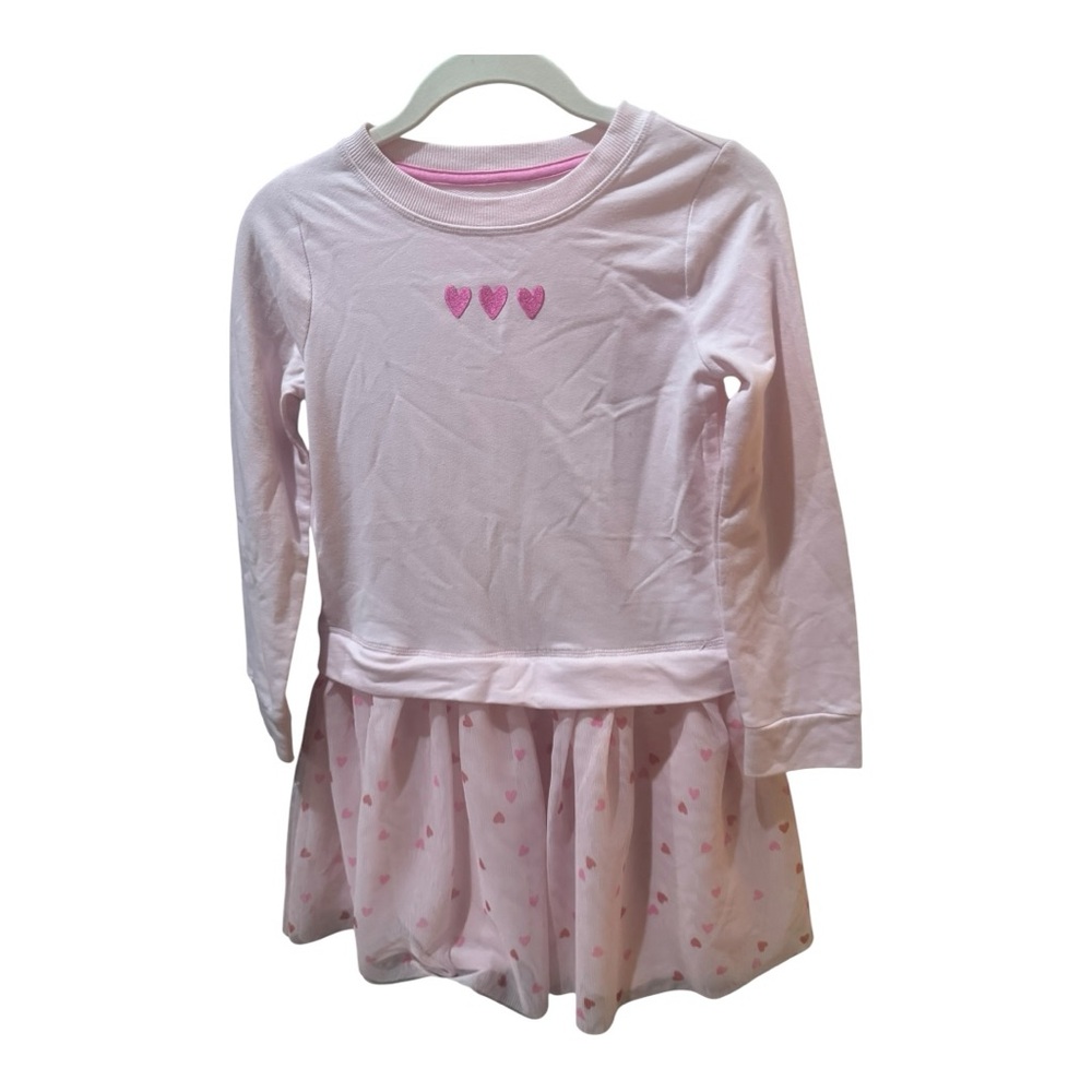 Cat & Jack Long-Sleeve Sweater with Tulle Skirt Dress - Picture 2 of 6